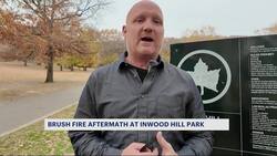 City officials continue to tackle brushfire aftermath at Inwood Hill Park News Clip