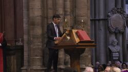 Sunak attends NHS anniversary ceremony at Westminster Abbey News Clip