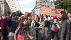 CLEAN : Protesters march across London against fossil fuels News Clip