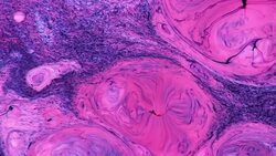 Acrylic texture with pink and red marbling background Stock Footage