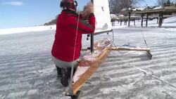 One cool ride: Belle River man takes to the lake on his ice boat News Clip