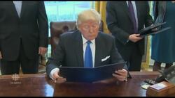 Trump gives thumbs-up to pipelines News Clip