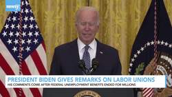 President Biden Praises Labor Unions, Touts Infrastructure Package News Clip