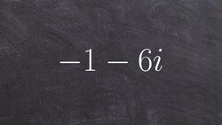 Tutorial - Finding the absolute value of a complex number ex 3, (-1 - 6i) Instructional Video