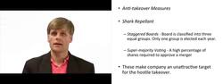 Hostile Takeover Defenses - Shark Repellant Instructional Video