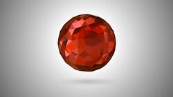 Abstract Low Poly 3D Sphere (Loop 4k + Chroma key) Stock Footage