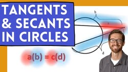 Tangent Secant Relationships in Circles Instructional Video