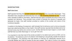 A sanctioned councillor in Strait Shores violated code of conduct, report finds News Clip