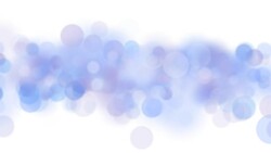Blue Bokeh Circles Flying in Seamless Background Animation on White. Looped Blue Blurred Blinking Particles. Stock Footage