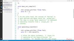 Mastering C++ Standard Library Features [Video] - std::unique_ptr Instructional Video