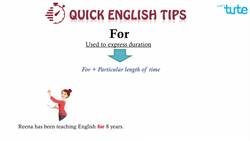 Understanding the Difference Between 'For' and 'Since' in English Grammar Instructional Video
