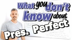 Lesson on "PRESENT PERFECT tense" (events relevant now but happened in the past) Instructional Video