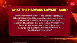 Trump Vs Harvard Fight Heats Up: Ivy League School Sues U.S. Govt Over $2.2 Bn Grant Freeze News Clip