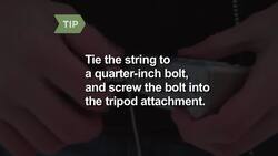 How to Make a Tripod with a Piece Of String, a Beanbag, or Your Body Instructional Video