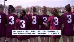 Bay Shore HS varsity girl's lacrosse team 'Play For Pearl' in memory of 9-year-old News Clip