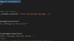 The Art of Doing - Python Network Applications with Sockets - Advanced GUI Chat Room Part 8 - Sending Data from Client to Server. Instructional Video