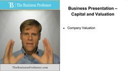 Investor Presentation - Capital and Valuation Instructional Video