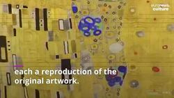Gustav Klimt's 'The Kiss' selling as 10,000 NFTs for Valentine's Day News Clip