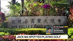 Jack Ma Spotted Playing Golf News Clip