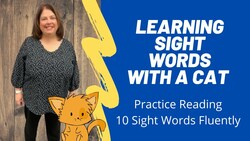 Sight Words For Kids: Practice With A Cat (sight word fluency) Instructional Video