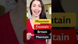 How To Pronounce Mountain #Shorts Instructional Video