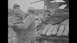 US soldiers at Korean battlefront struggle with muddy conditions News Clip