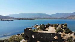 Ruins of Ancient City Heracleia, Bafa Lake Stock Footage