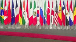 Shinzo Abe greeting WTO Director General Robeto Azevedo News Clip