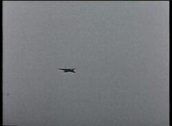 Blackburn Buccaneer, Fairey Delta 1, Fairey Delta 2, Short SC1 and the Harrier are all seen in action at airshow Stock Footage