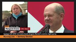 Germany's centre-left SPD narrowly beats Merkel's centre-right party News Clip