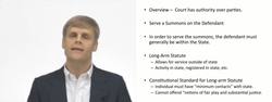 Obtaining Personal Jurisdiction Instructional Video