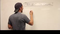 Going from a Percent to a Decimal Instructional Video