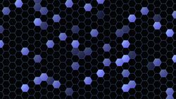 Motion blue hexagon abstract background Stock Footage