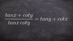 Verifying identities using two different variables Instructional Video