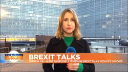 Theresa May heads to Brussels for Brexit taks with EU's Juncker News Clip