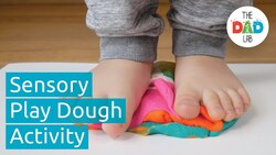 Foot Sensory Activity with Play Dough Instructional Video