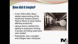 Mayo's Hawthorne Effect (Employee Motivation) - Simplest Explanation ever Instructional Video