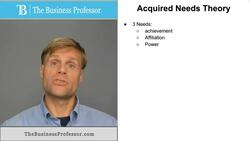 Acquired Needs Theory Instructional Video