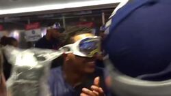 Blue Jays celebrate wildcard win News Clip