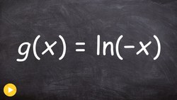 Graphing a natural logarithmic equation using reflection Instructional Video