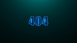 Letters of 404 text on background with top light, 3d render background Stock Footage