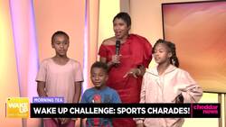 Wake Up With Cheddar Challenge: Sports Charades with The LaNiers! News Clip