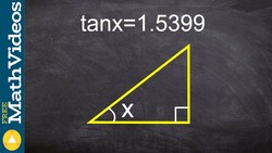 Find the measure of an angle use inverse tangent Instructional Video