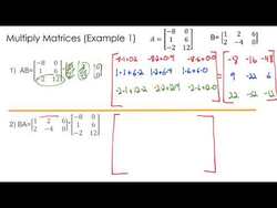 Multiply Matrices (different dimension) Instructional Video