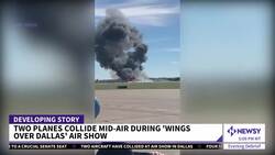 Two Aircraft Collide, Crash During Dallas Air Show News Clip