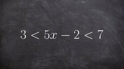 Learn how to solve a compound inequality by separating into two inequalities Instructional Video