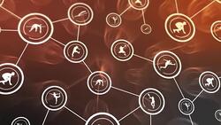 Sports icon background Stock Footage