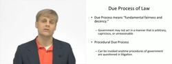 Understanding the Due Process Clause and Government Actions Instructional Video