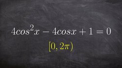 Solve a trig equation by factoring a perfect square trinomial Instructional Video