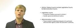 Administrative and Legislative Courts Instructional Video